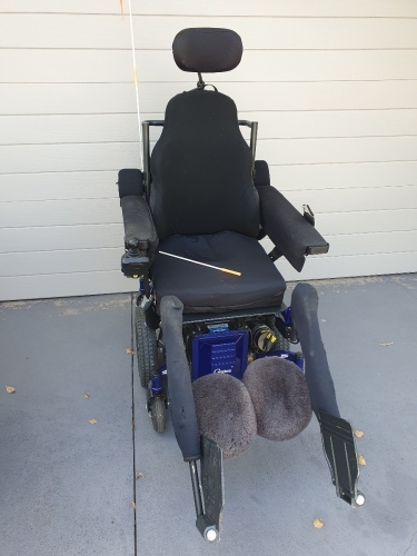 Motorised Wheelchair + Portable Ramp
